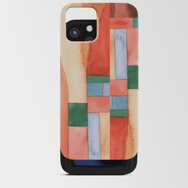 Abstract Desert Landscape Watercolor iPhone Card Case