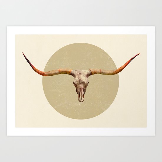 Longhorn Art Print