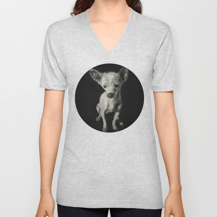 Chihuahua dog  V Neck T Shirt