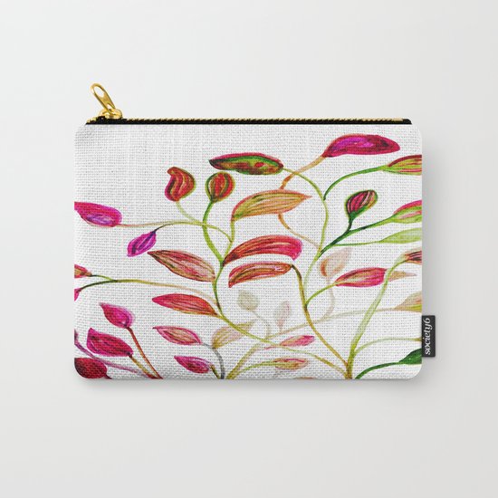 Red and Green Leaves! Happy Holidays! Carry-All Pouch