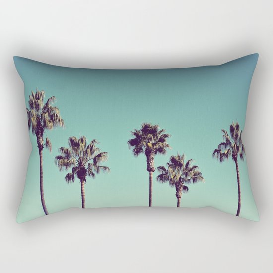 California Palm Trees Rectangular Pillow