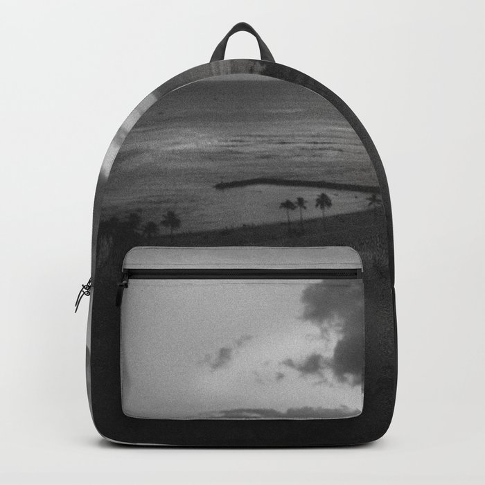 Black and White Hawaii Sunset Backpack