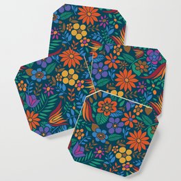 Another Floral Retro Coaster