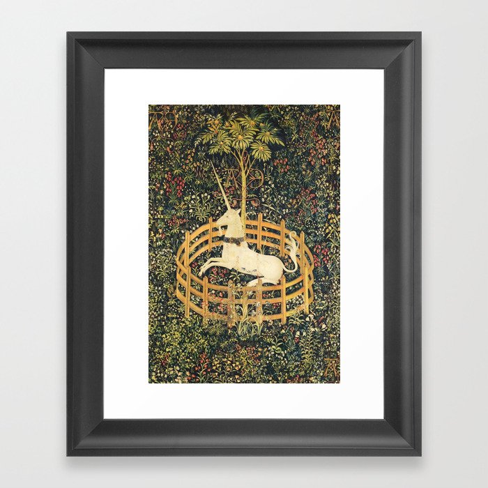 UNICORN IN CAPTIVITY Framed Art Print