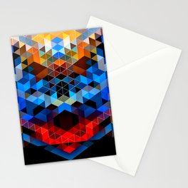Red Beast Crowned in Blue Stationery Cards
