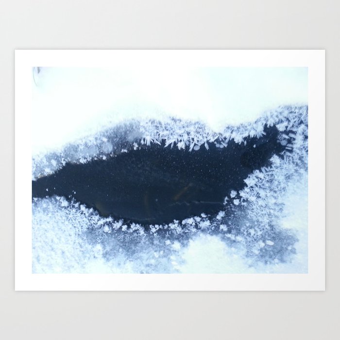 Ice Sculpted by Nature Art Print