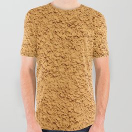 TAN ROUGH TEXTURED BACKGROUND. All Over Graphic Tee