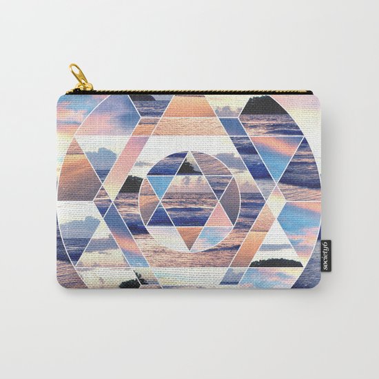 Geometric Ocean Abstract Carry-All Pouch