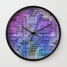 cloudy blue lavender ink marks hand-drawn collection Wall Clock | Indiedecor, Handdrawn, Grunge, Cloudy, Drawing, Linedrawing, Pink, Lightblue, Artmarks, Organicshapes 