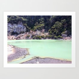 Mint Pools - New Zealand Art Print