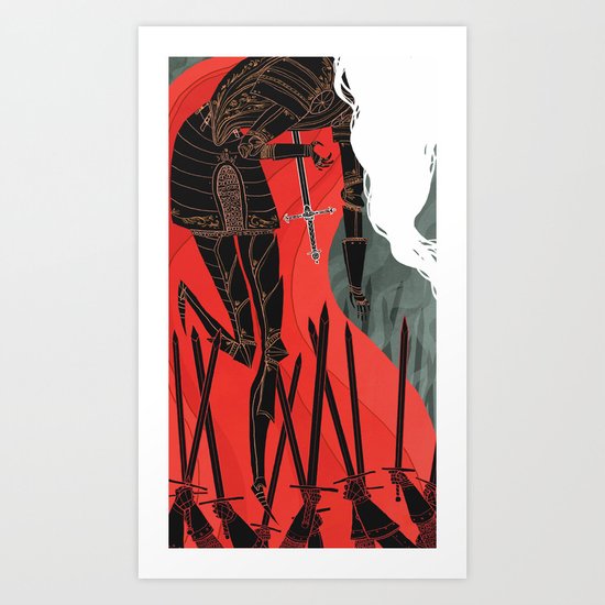 Knight of Swords Art Print
