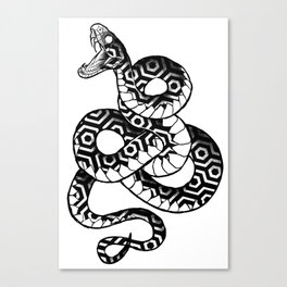 Geometric Snake  Canvas Print