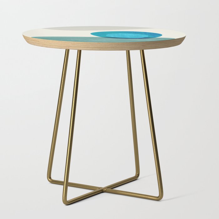 Stacking Pebbles Blue Side Table