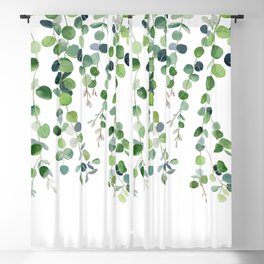 Eucalyptus Watercolor 4 Blackout Curtain