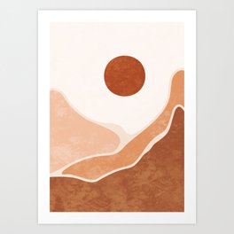 Desert and mountains VIII Art Print
