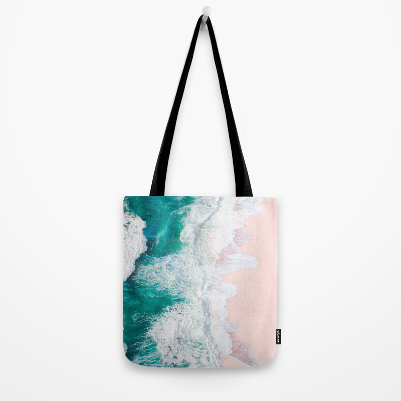 pink beach tote