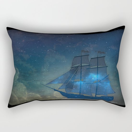 Ships and Stars Rectangular Pillow