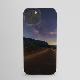 A Coastal Milky Way by the Seaside Road iPhone Case