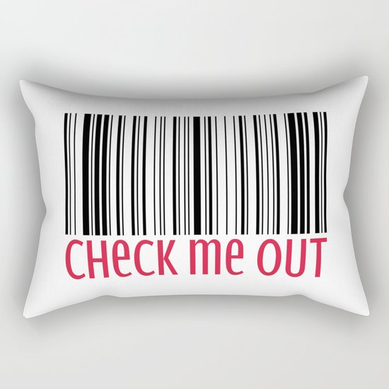 Check Me Out Funny Quote Rectangular Pillow