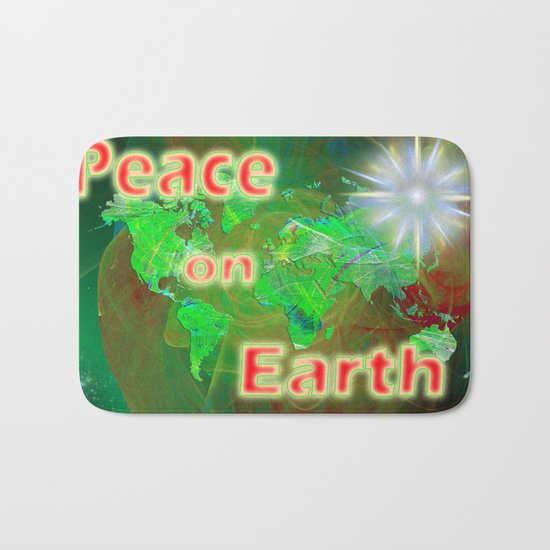 Peace On Earth Bath Mat