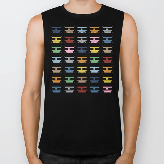 Rainbow Black Tapes Biker Tank