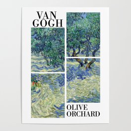 Van Gogh - Olive Orchard - Stylised Poster