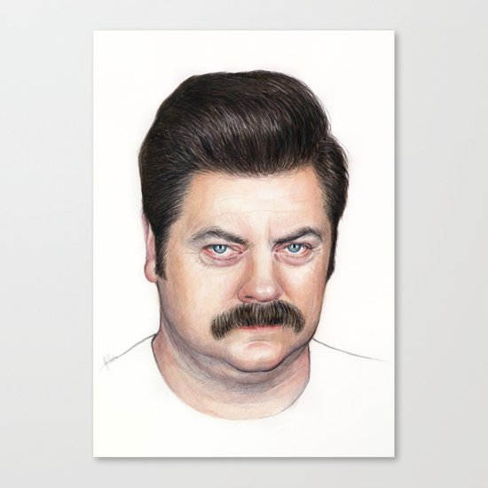 Ron Swanson Canvas Print