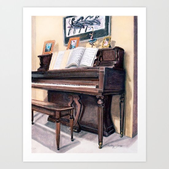 Piano Art Print