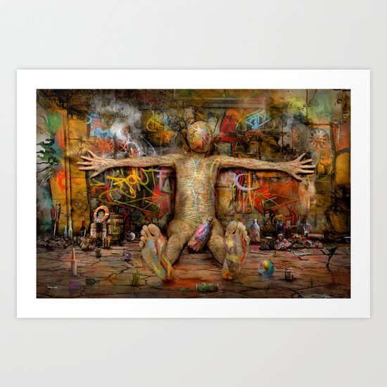 Off the Wall ! Art Print