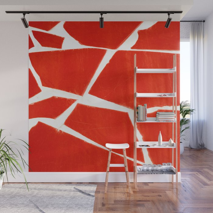 Red Wall Mural