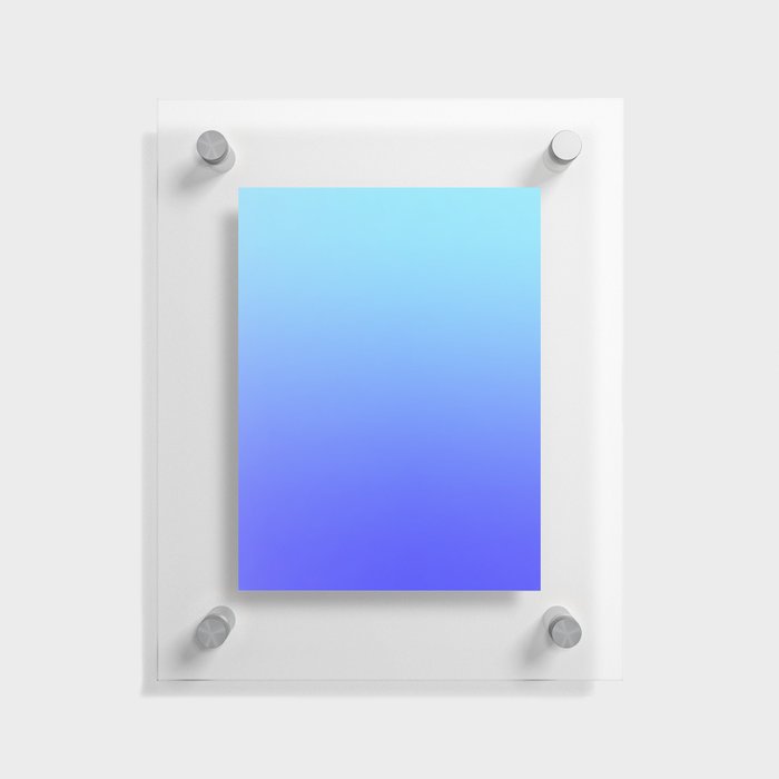11   Blue Gradient 220506 Aura Ombre Valourine Digital Minimalist Art Floating Acrylic Print
