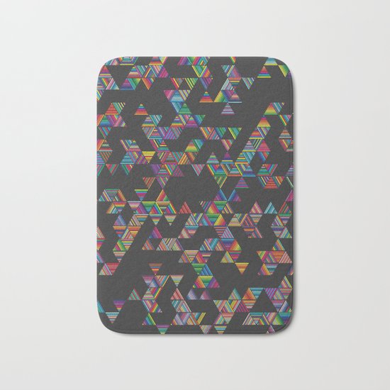 Rainbow Night Rain Bath Mat