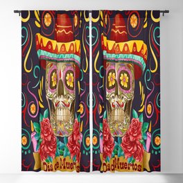 Day of the Dead Blackout Curtain