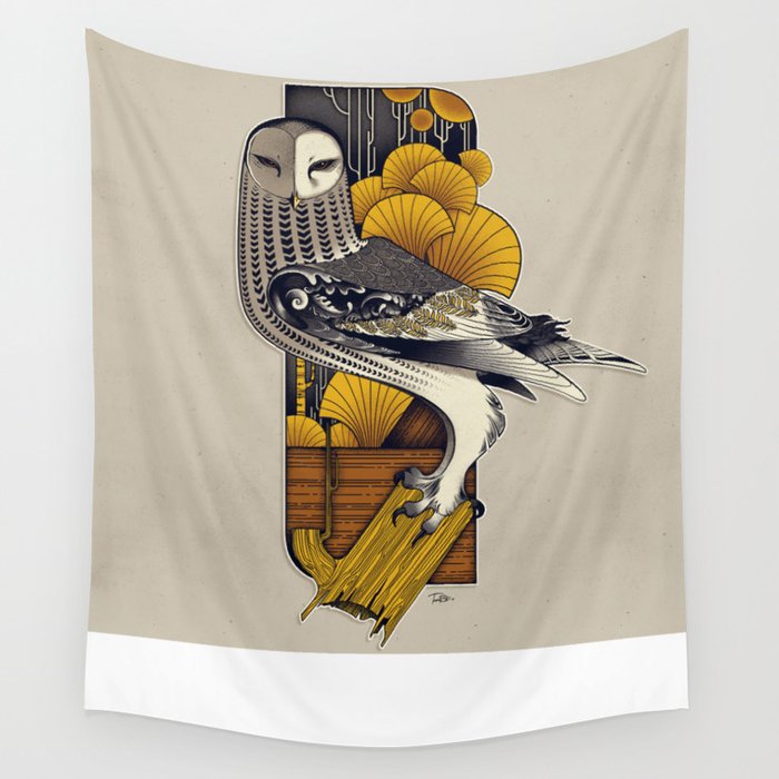 Stylish Owl Wall Tapestry