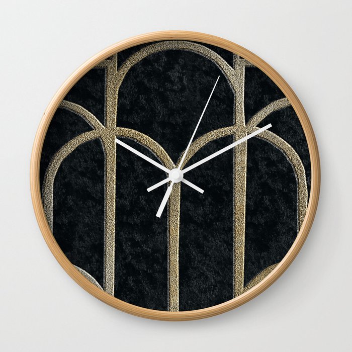Art deco arches IV Wall Clock