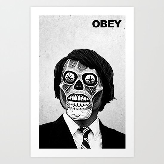 THEY LIVE ALIEN Art Print