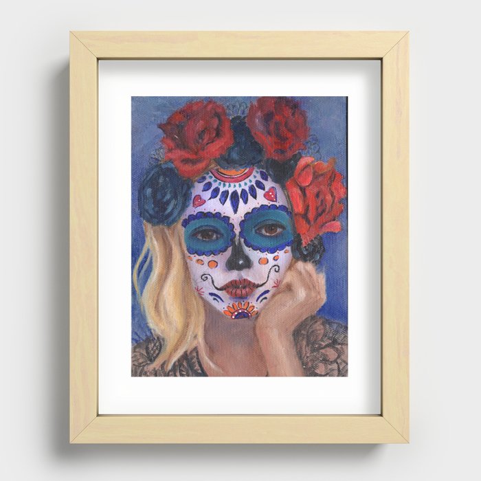 Celebrate Day of the Dead Recessed Framed Print