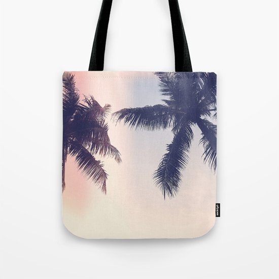 Palm trees Pastel Tote Bag
