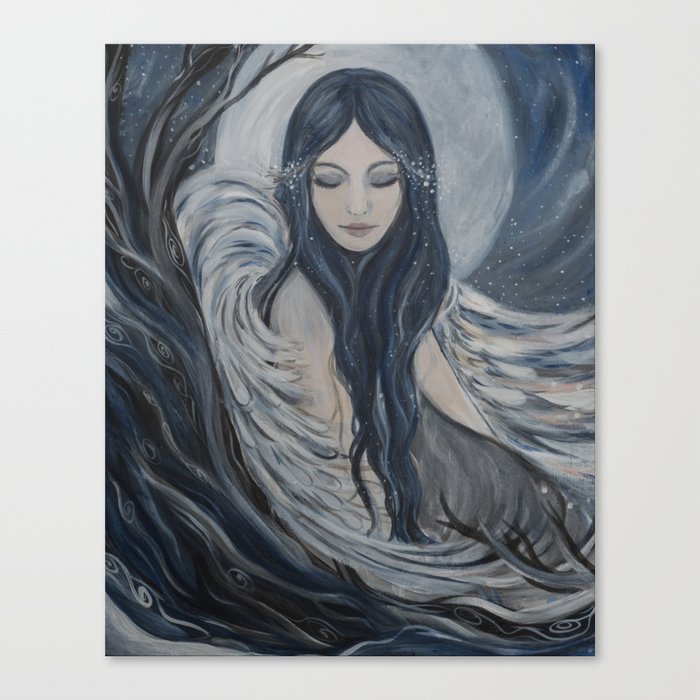Snowy Angel Canvas Print By Ladytor Society6