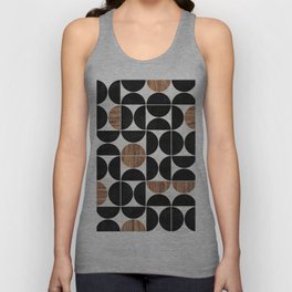 Mid-Century Modern Pattern No.1 - Concrete and Wood Tank Top