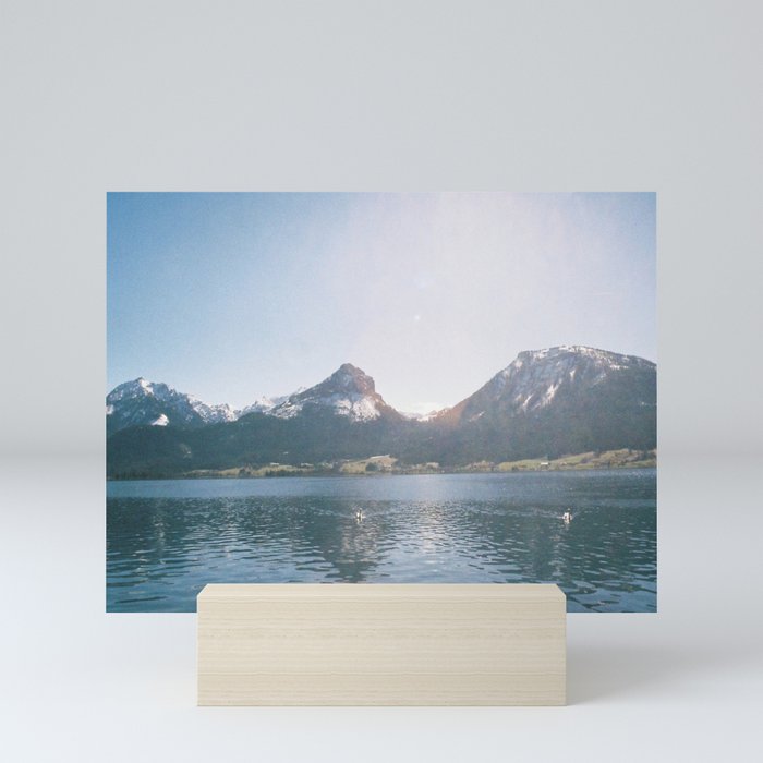 Mountains and Lake Mini Art Print