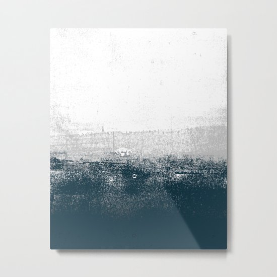 Ocean No. 1 - Minimal ocean sea ombre design Metal Print