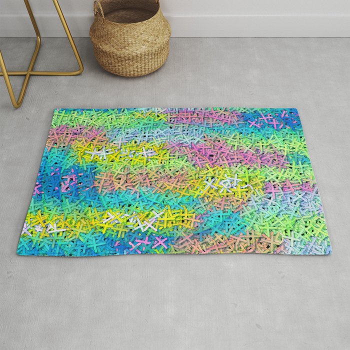 A pile of colorful joy Rug