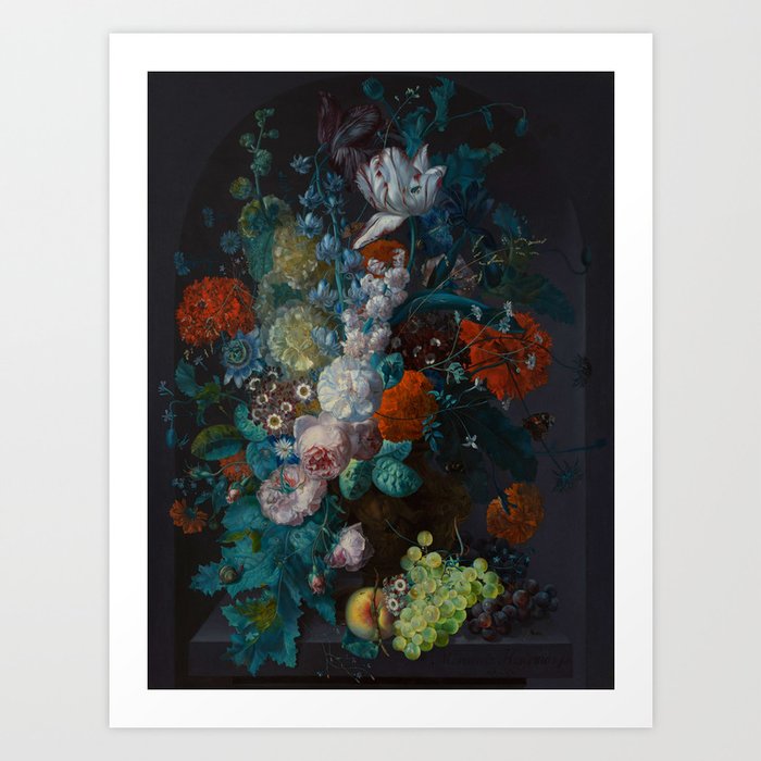 Margareta Haverman  "A vase with flowers" Art Print