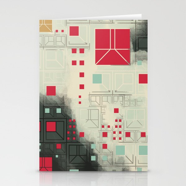 the foggy city Stationery Cards