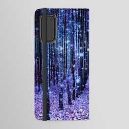 Magical Forest Turquoise Purple Android Wallet Case