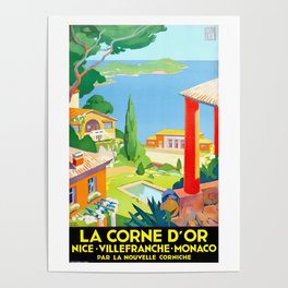 La Corne D'or 1930 by Roger Broders, Vintage Travel Poster Poster