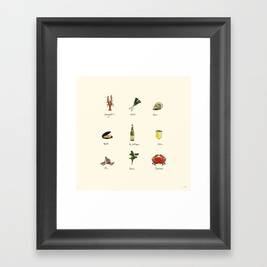 Summer kitchen Framed Art Print
