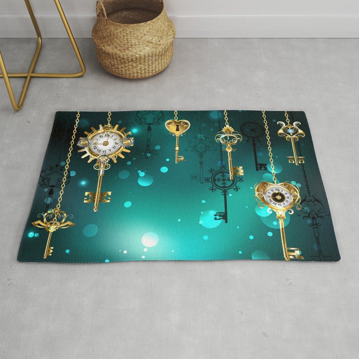 Antique Keys On Green Background Steampunk Rug By Blackmoon9 Society6 The narrative and result of actions are controled by a player named game master (gm), also known as dungeon master (dm) in d&d rpgs. society6