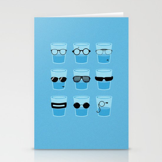 Glasses Stationery Cards